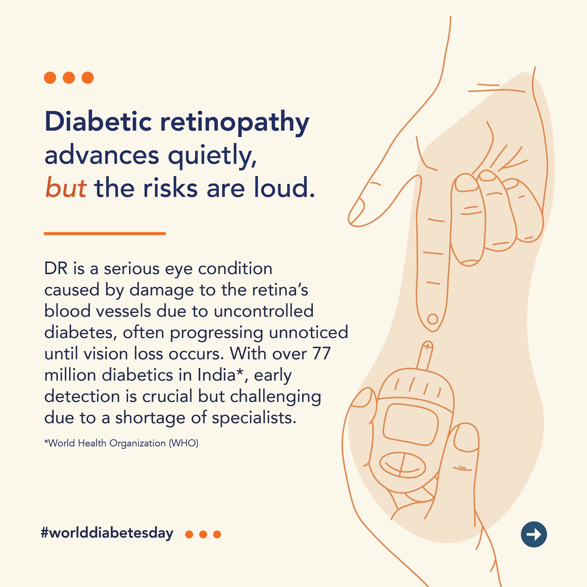 Diabetic retinopathy social post