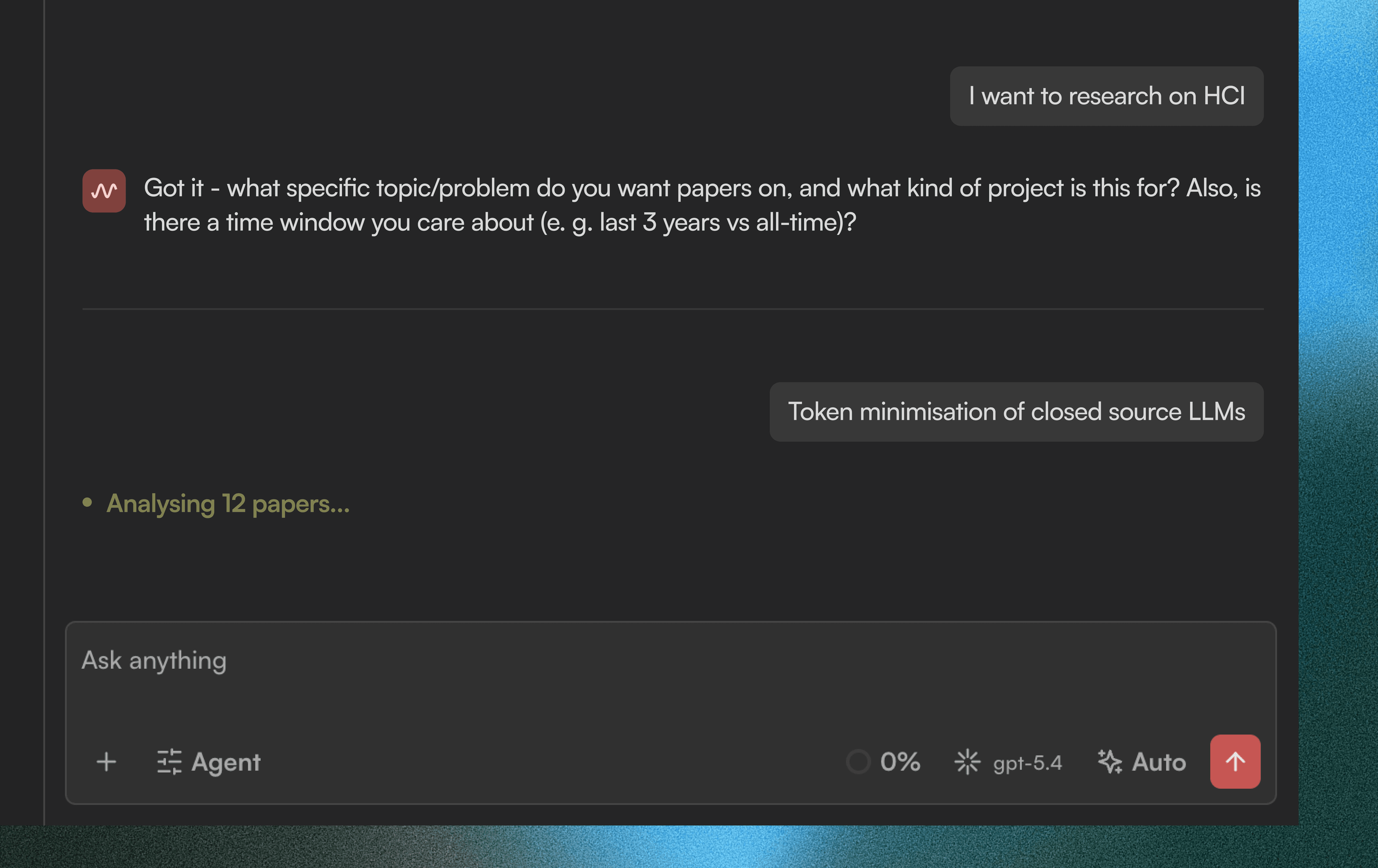 Noteweave AI research interface