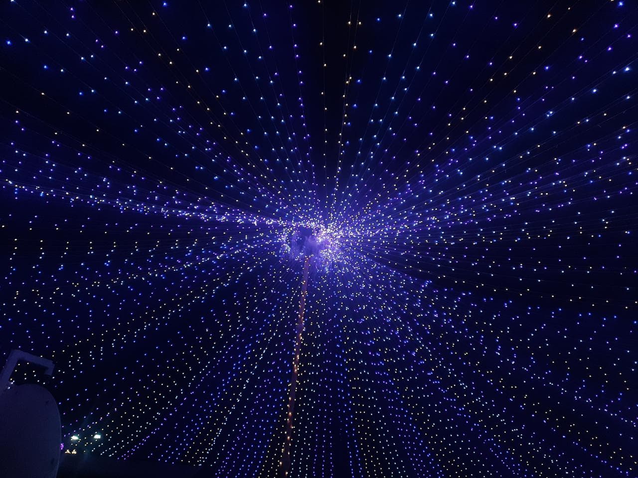 Diwali lights at night