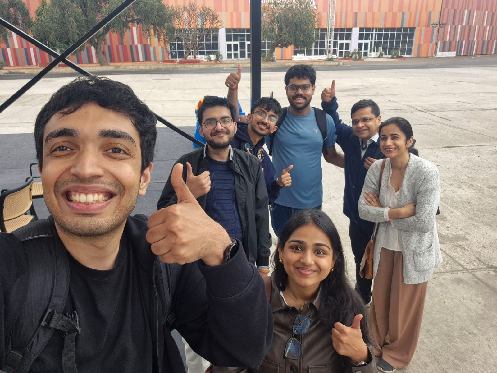 Team at India AI venue during user interviews