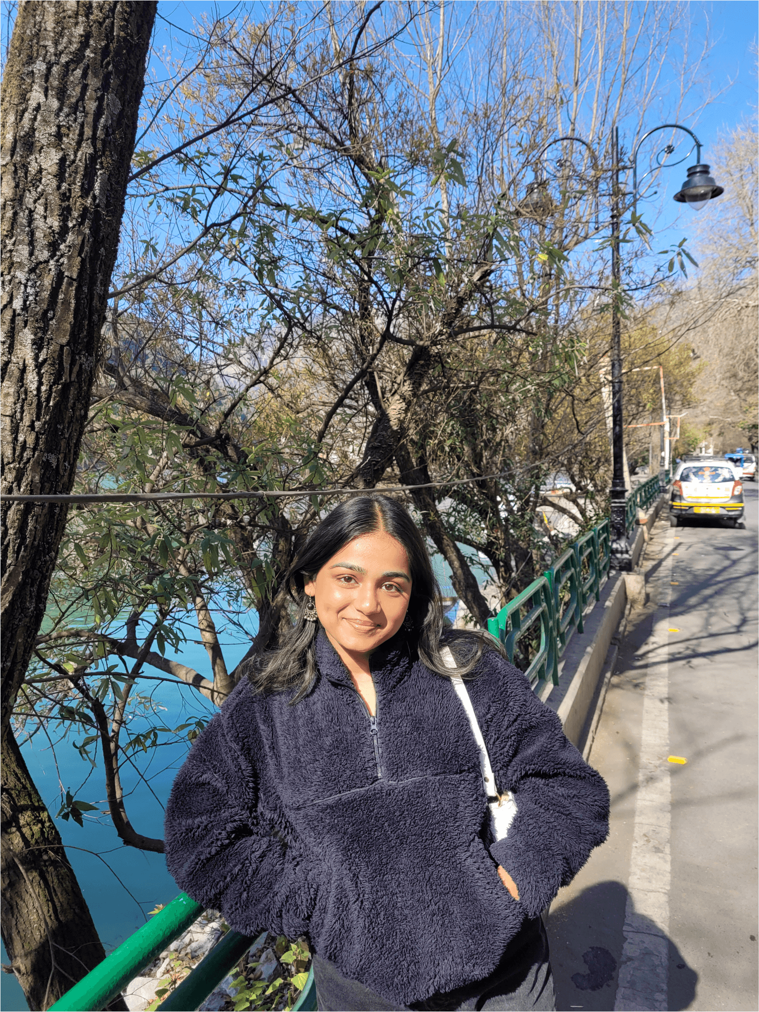 Paridhi Mundra by a lake